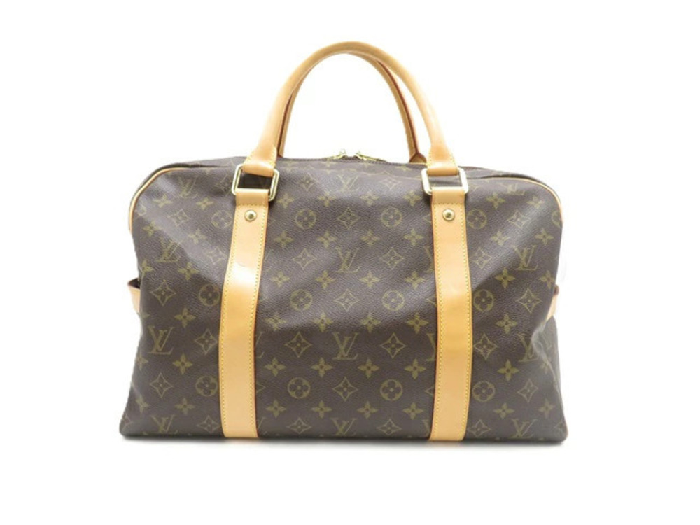 LOUIS VUITTON Carryall Bag Monogram Handbag Canvas Brown